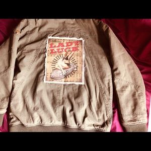 Custom Vintage military flight jacket.